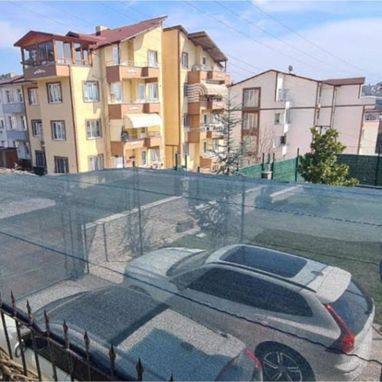 Abk Plastik %95'lik Yeşil Gölgelik File, Çit Filesi, Çit Örtüsü - Şeritli Halkalı 6m x 10m
