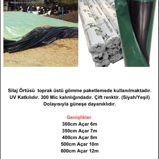 SLAJ ÖRTÜSÜ siyah-yeşil 7m x 30m SLAJ ÖRTÜSÜ siyah-yeşil 7m x 30m